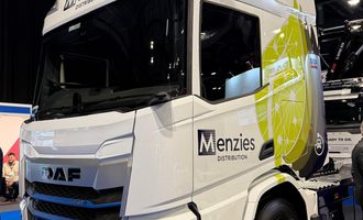 DAF Trucks UK XD Battery Electric Tractor Unit at the Road Transport Expo in Scotland